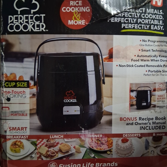 Black Electric Rice Cooker - Picture 2 of 2
